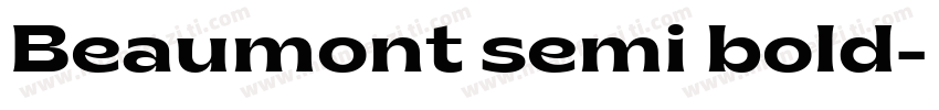 Beaumont semi bold字体转换